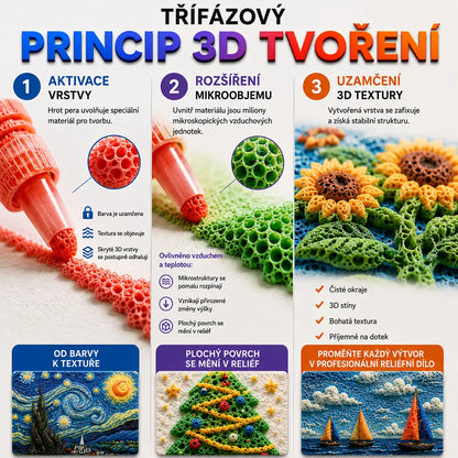 🔥 Ma 20% kedvezmény丨Kelrost 3D Dombornyomó Toll – Változtassa rajzait 3D műalkotásokká!