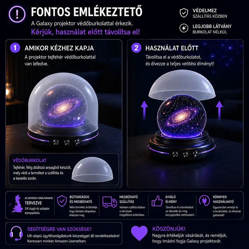 🌌🔮 Kelrost Éjszakai fényprojektor🧸