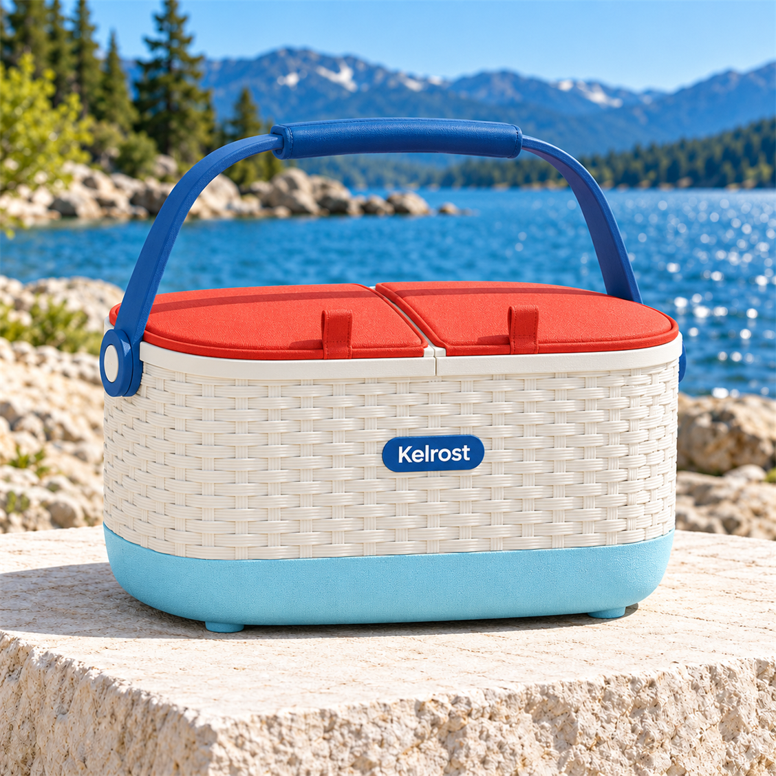 Kelrost Lidded Picnic Basket